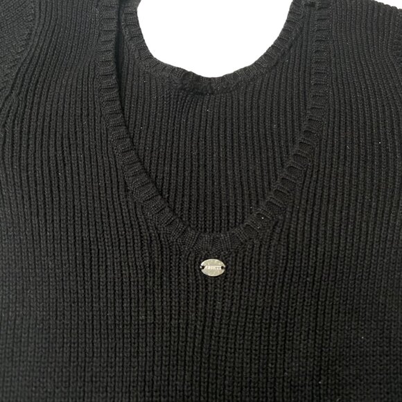 Guess Women's Black  Half Sleeve Peplum Top, size Extra Small - Picture 6 of 11